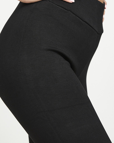 Warmed black women's leggings- Clothing