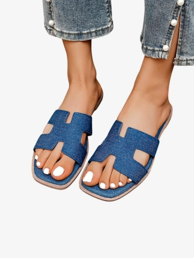 Royalfashion Женские шлепанцы на плоской подошве Eval