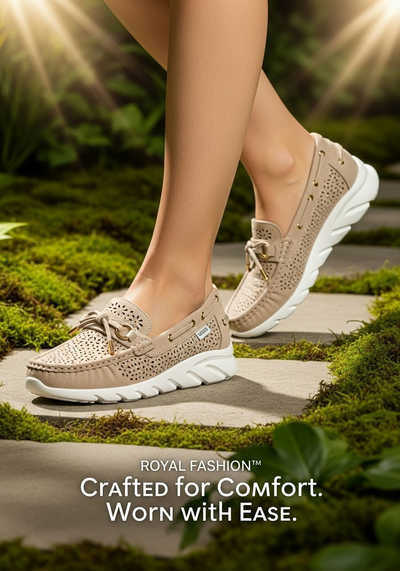 Royalfashion Sieviešu perforētie mokasīni Elissas