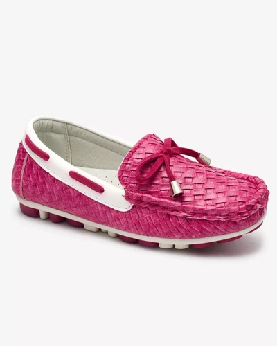 Fuchsia children's moccasins Dannad- Footwear