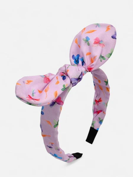 Royalfashion Children's Headband with a Bow and Print