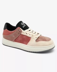 Royalfashion Beige and pink women's sports shoes Elevace