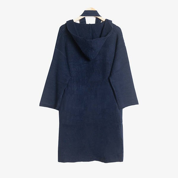 Navy hooded cardigan sweater - Clothing