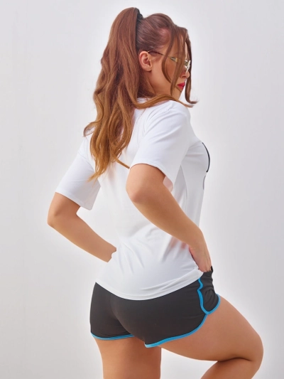 Royalfashion Sieviešu sporta komplekts ar t-kreklu un šortiem Hello Summer