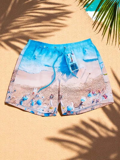 LAV: Royalfashion Sportowe męskie krótkie spodenki z ochronną siateczką