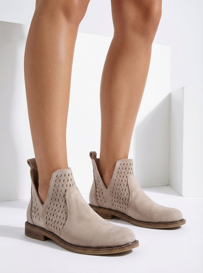 Royalfashion Sieviešu eko zamšādas Ovilla zābaki