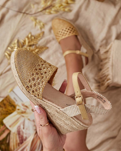 Royalfashion Sieviešu espadrilles uz papēža