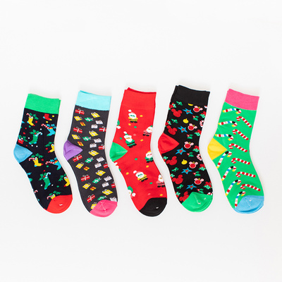 Women's Christmas Socks 5 / pack - Underwear