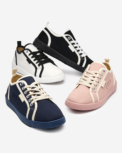 Black women's sneakers with Wefera patch -