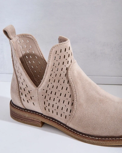 Royalfashion Sieviešu eko zamšādas Ovilla zābaki