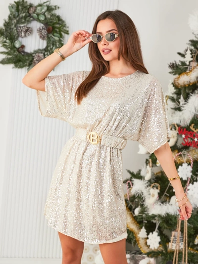 Royalfashion Women's dress with sequins