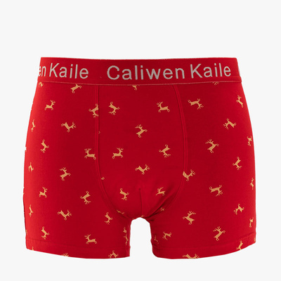 Red men's Christmas boxer shorts - Underwear