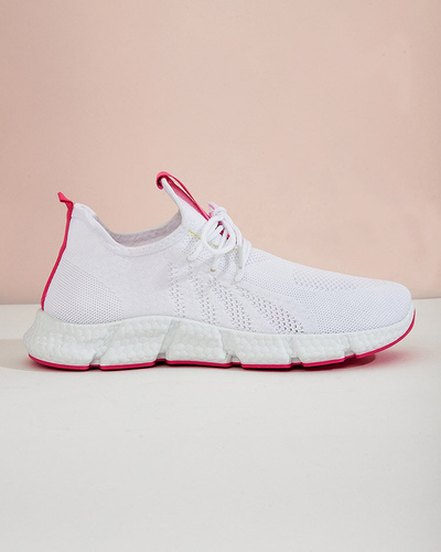 White and pink women's sports shoes Baym - Footwear