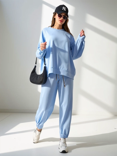 Женский хлопковый комплект Royalfashion с эластичными манжетами на ногах