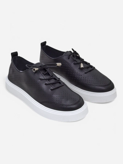 Royalfashion Ladies' perforated sports lace-up shoes Vaned