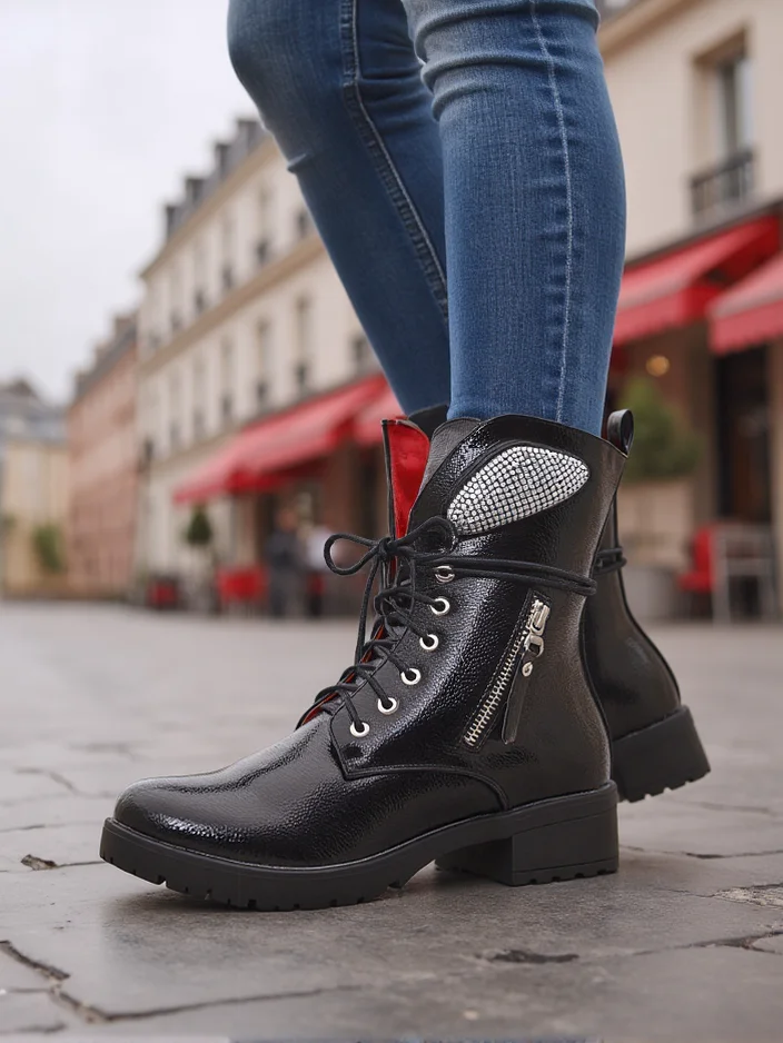 Royalfashion Women's ankle boots work boots Volio