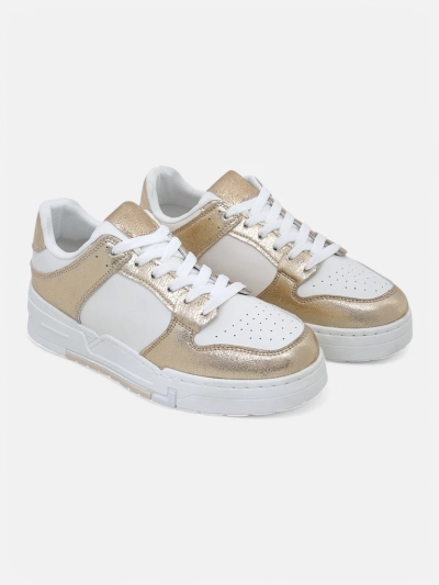 Royalfashion Women's sporty sneakers on a thicker sole Golden Hour