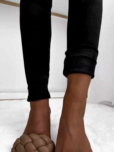 Warmed black women's leggings- Clothing