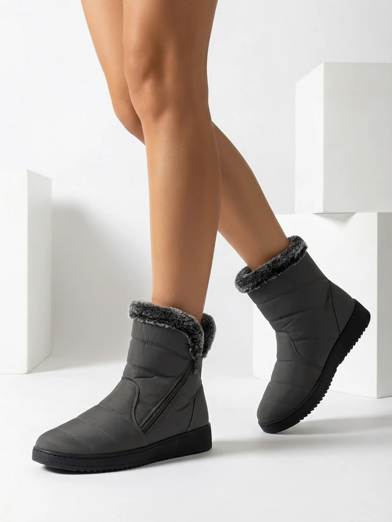 Royalfashion Sieviešu ziemas zābaki, kas atgādina sniega zābakus Baccinis