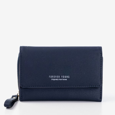 Small navy blue women's wallet - Wallet 1