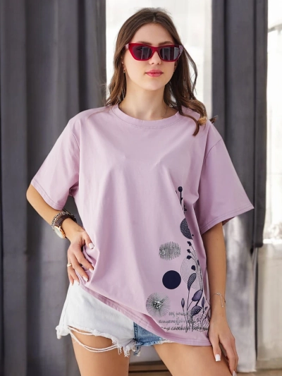 Royalfashion Sieviešu kokvilnas T-krekls ar druku