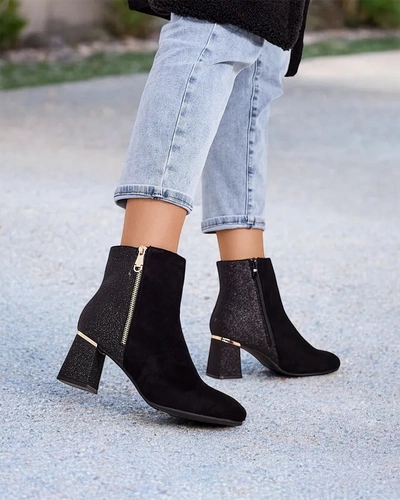 Royalfashion Women's ankle boots on a post Boratos