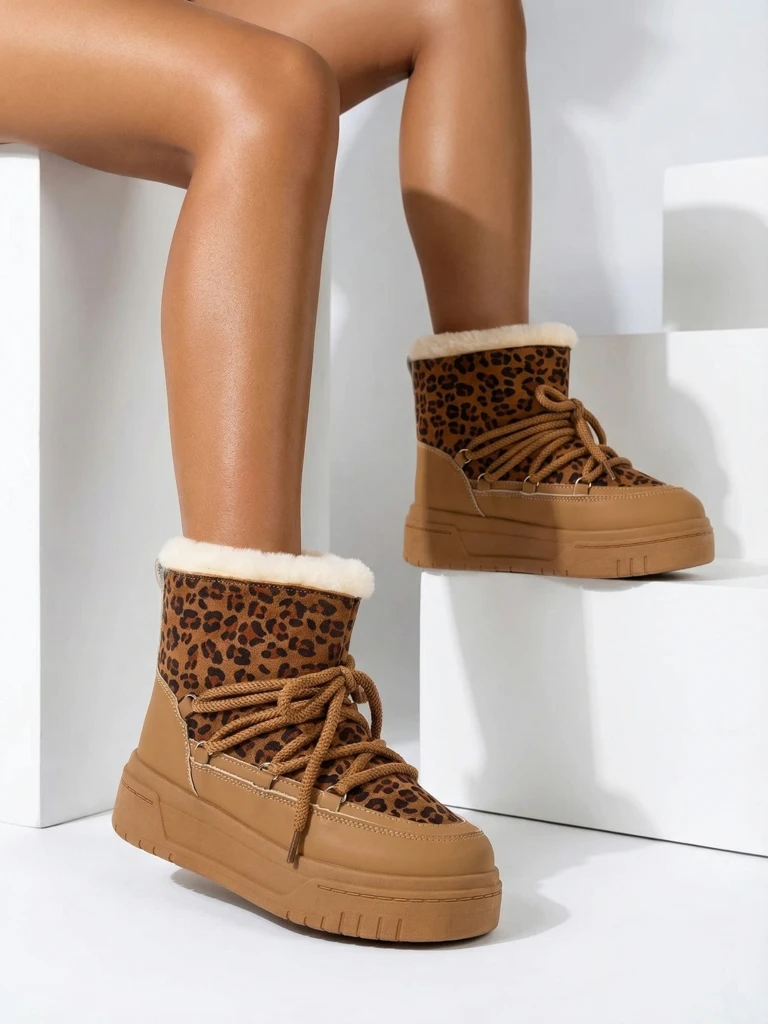 Royalfashion Women's laced snow boots Moniuc