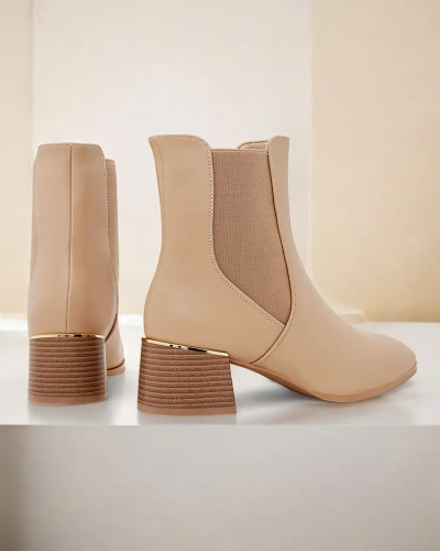 Royalfashion Women's ankle boots on low heels Eterra