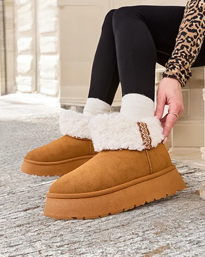 Женские зимние ботинки Royalfashion с мехом Rovvoy