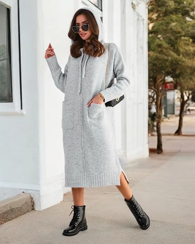 Royalfashion Women's long sweater dress