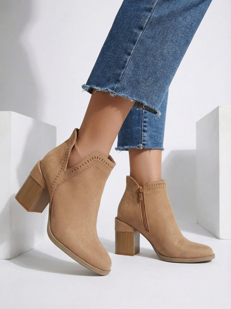 Женские ботильоны на каблуке Royalfashion Vettot