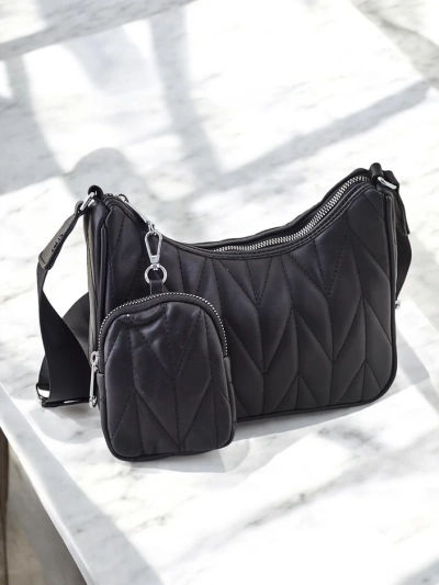 Royalfashion Small women's quilted handbag with wallet