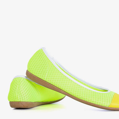 Neon Green Women's Susanita Ballerinas - Footwear