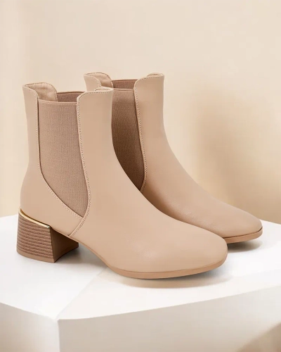 Royalfashion Women's ankle boots on low heels Eterra