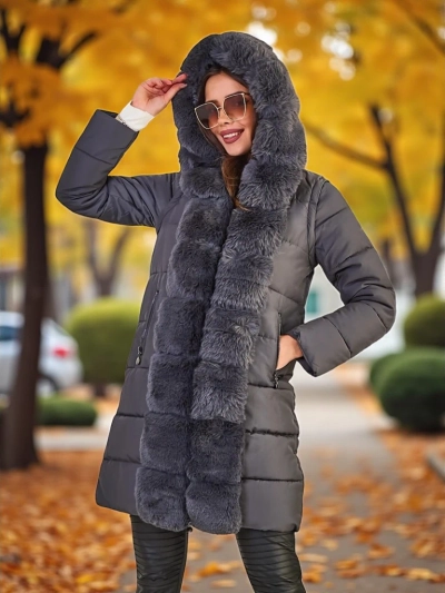 Royalfashion Women's jacket with detachable sleeves