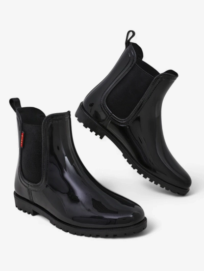 Женские лакированные резиновые сапоги Royalfashion Rissma