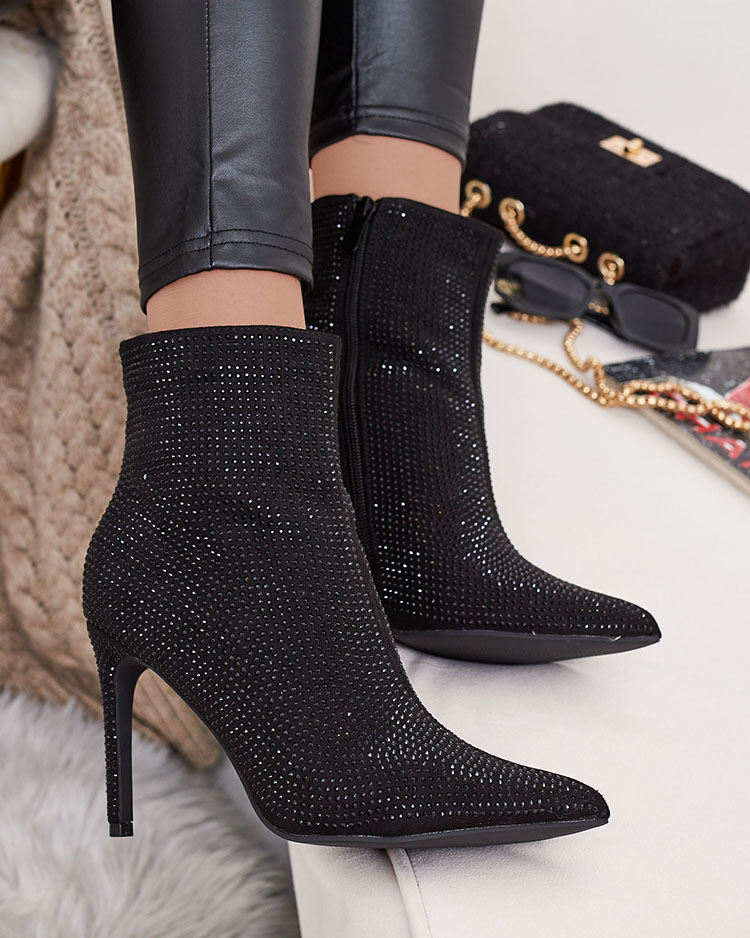 Royalfashion Sieviešu zābaki Lekirisa Zirconia Stiletto Boots