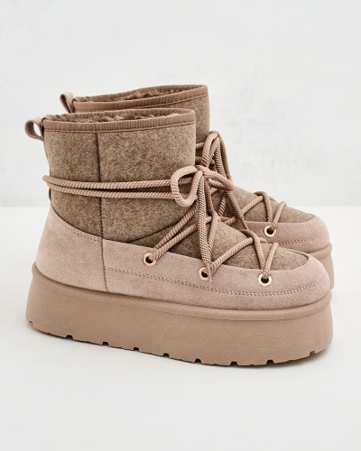 Royalfashion Sieviešu sniega zābaki Filori ar mežģīnēm