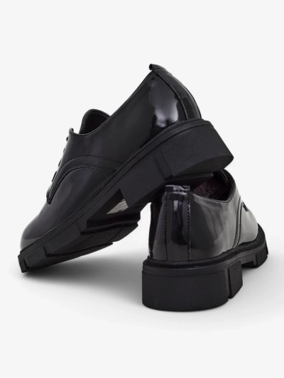 Royalfashion sieviešu lakota ādas apavi Omey