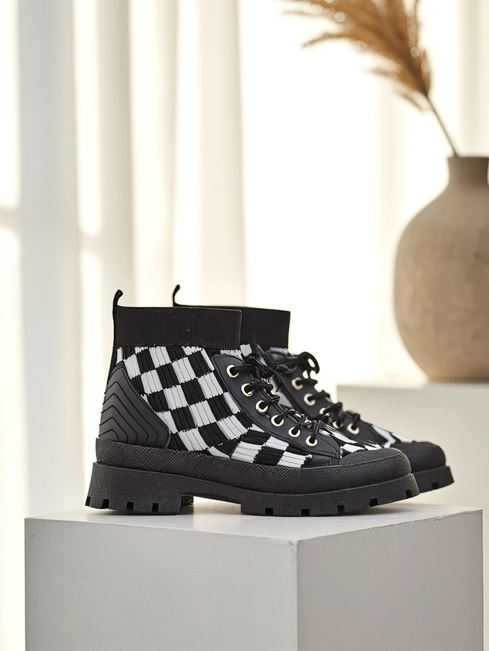 Royalfashion Sieviešu potītes zābaki ar rakstu Zorinose