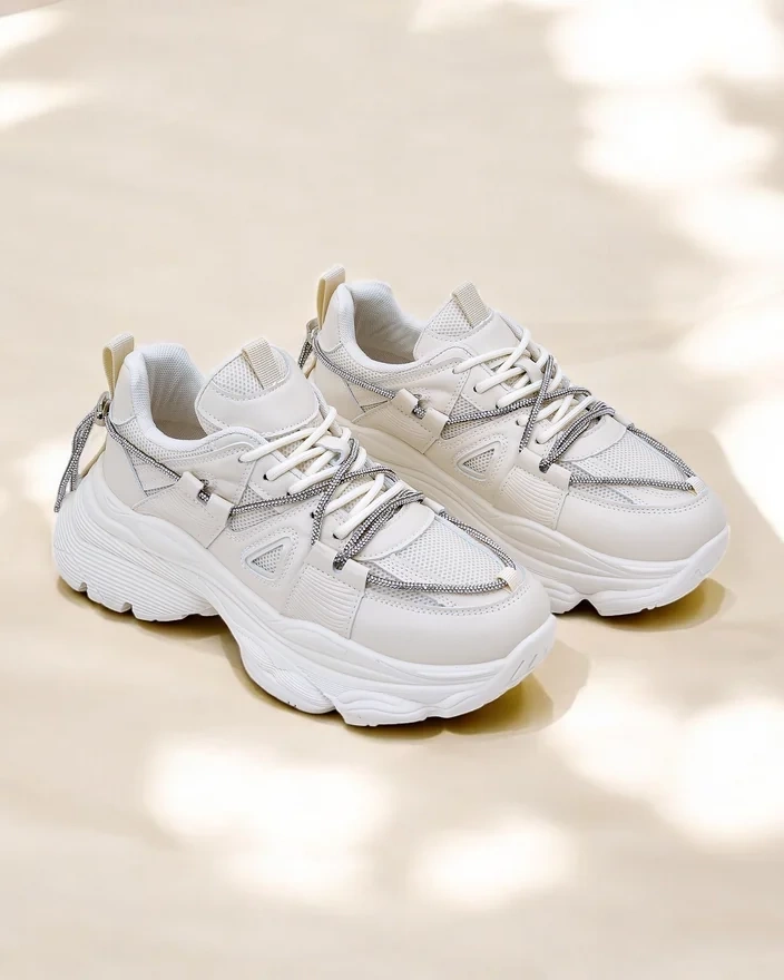 Royalfashion Women's Sneakers on a Thick Sole Reterri