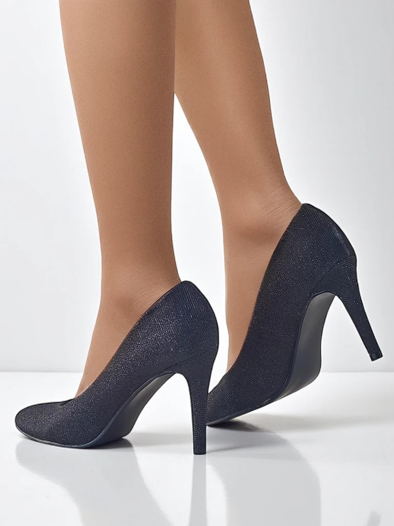 Royalfashion Spīdīgas sieviešu stiletto papēži Enen