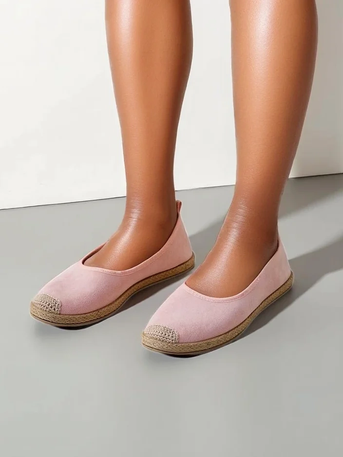 Royalfashion Sieviešu ekoloģiskās zamšādas espadrilles Aroles