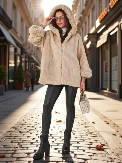 Куртка из искусственного меха Royalfashion для женщин