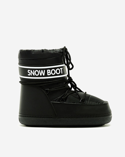 Royalfashion Black women's snow boots with welt Soblesia