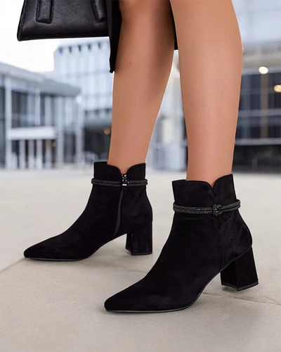 Royalfashion Women's ankle boots on a post Emiru