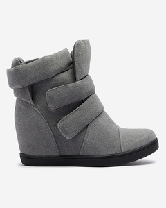 Royalfashion Grey sneakers on covered heel Brisa