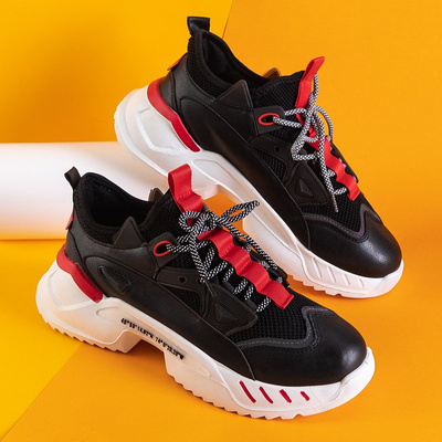 Black sports sneakers for men Mapsy - Footwear