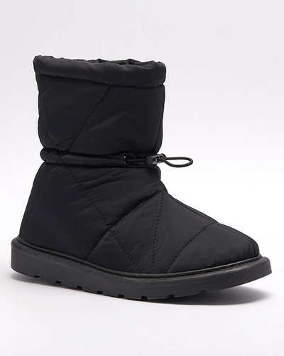 Black women's insulated boots a'la snow boots Kaliolen - Footwear