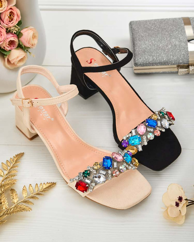 Royalfashion Women's Sandals on a post with crystals Osdar